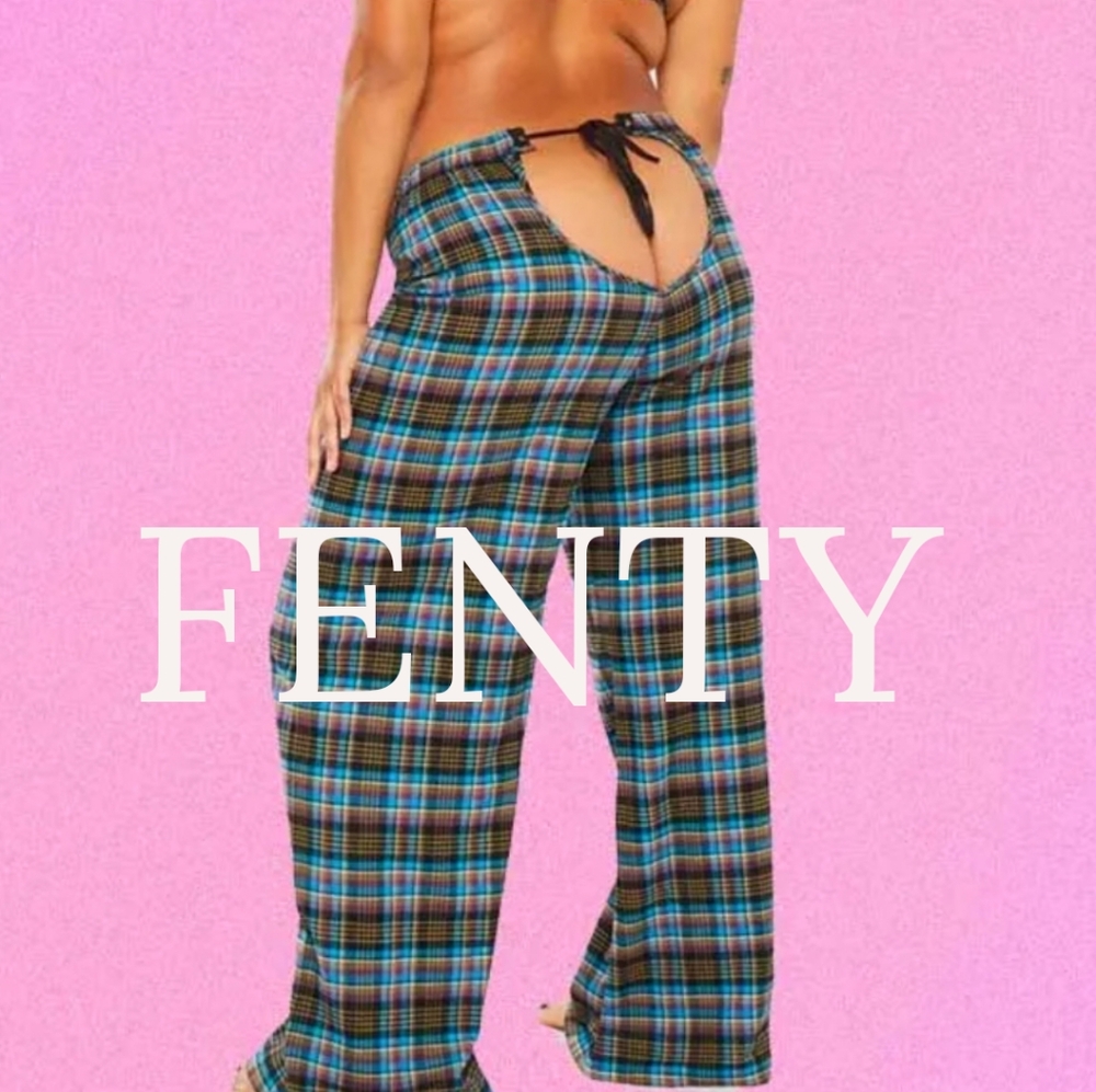 Savage X Fenty Plaid Skirt - Green, Pink, Yellow